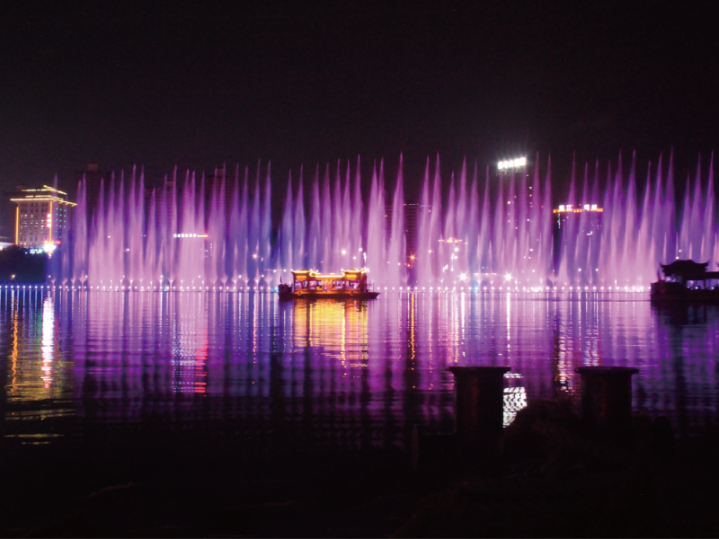 福建省南平市建陽(yáng)區(qū)西區(qū)生態(tài)城人民公園音樂(lè)噴泉